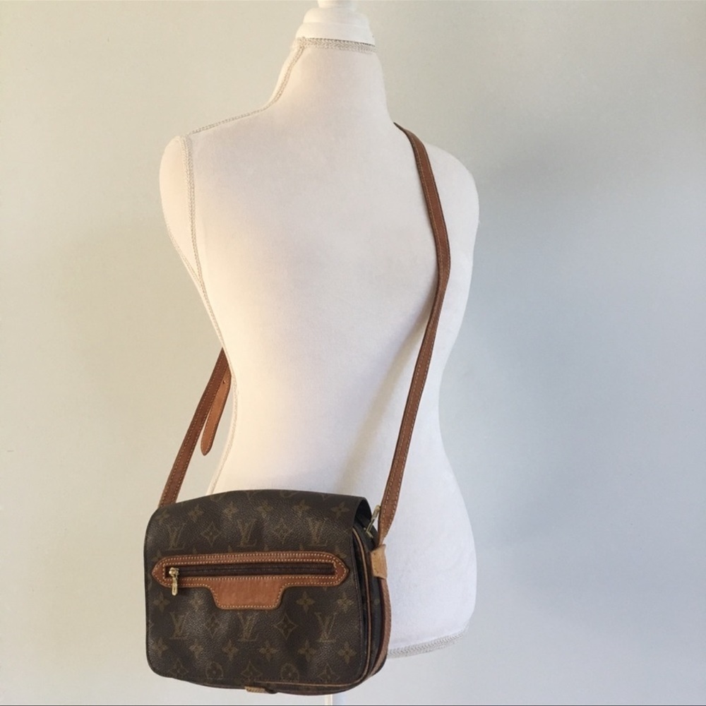 Louis Vuitton Monogram Canvas Crossbody in Brown and Tan Leather